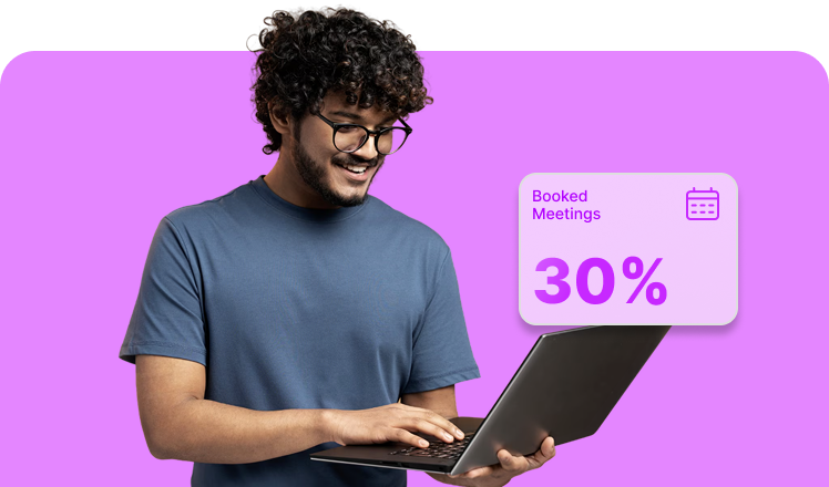 SDR using Salesman AI guidance while booking meetings