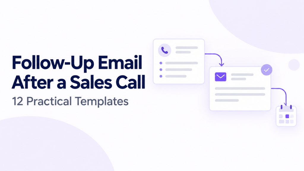Follow-up email after a sales call created from call notes and next steps